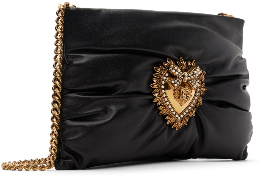 Dolce & Gabbana Black Small Devotion Bag Dolce & Gabbana