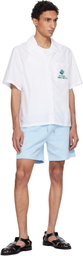 Casablanca White Embroidered SS Shirt
