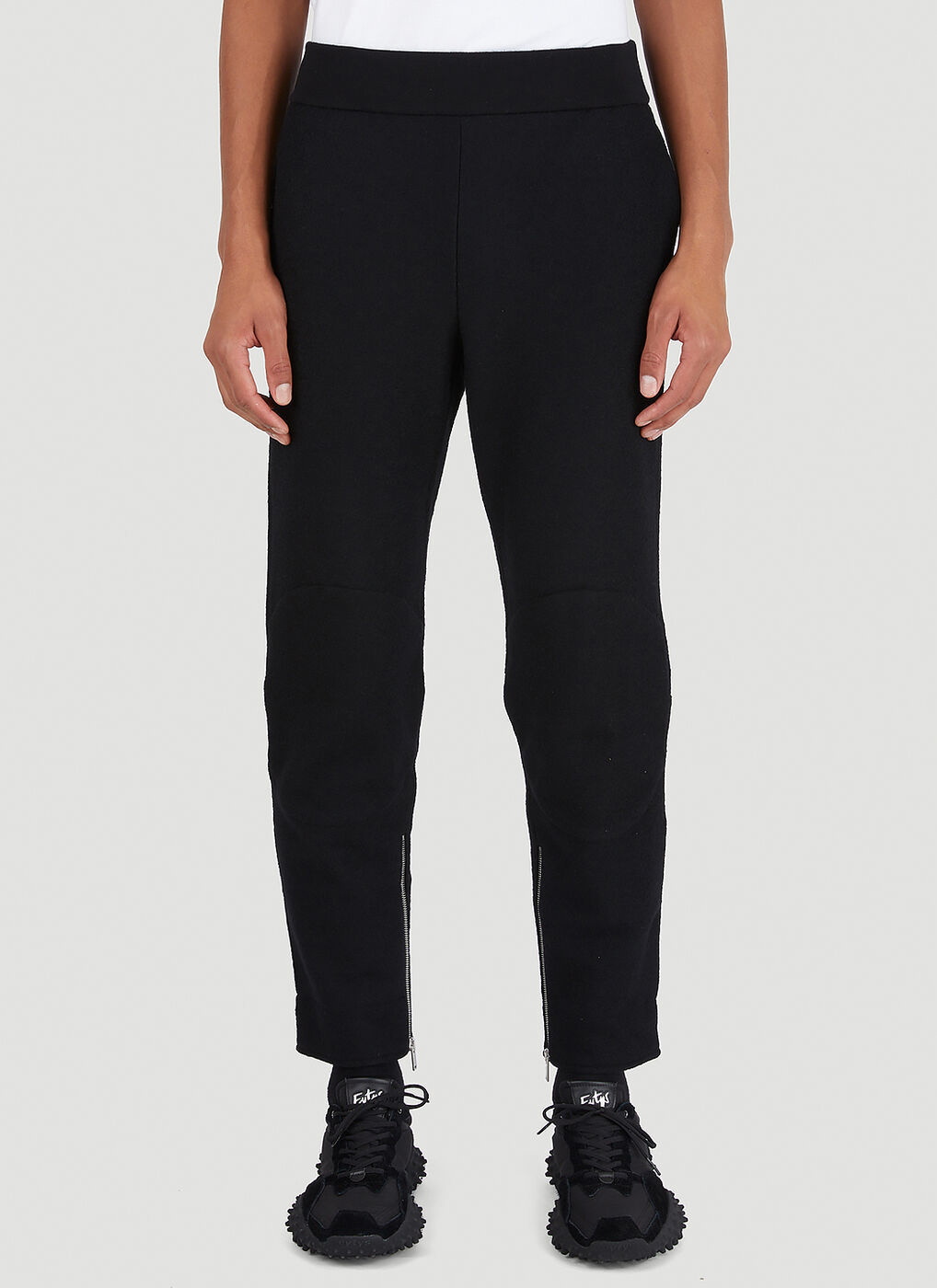 Minimal Track Pants in Black Jil Sander