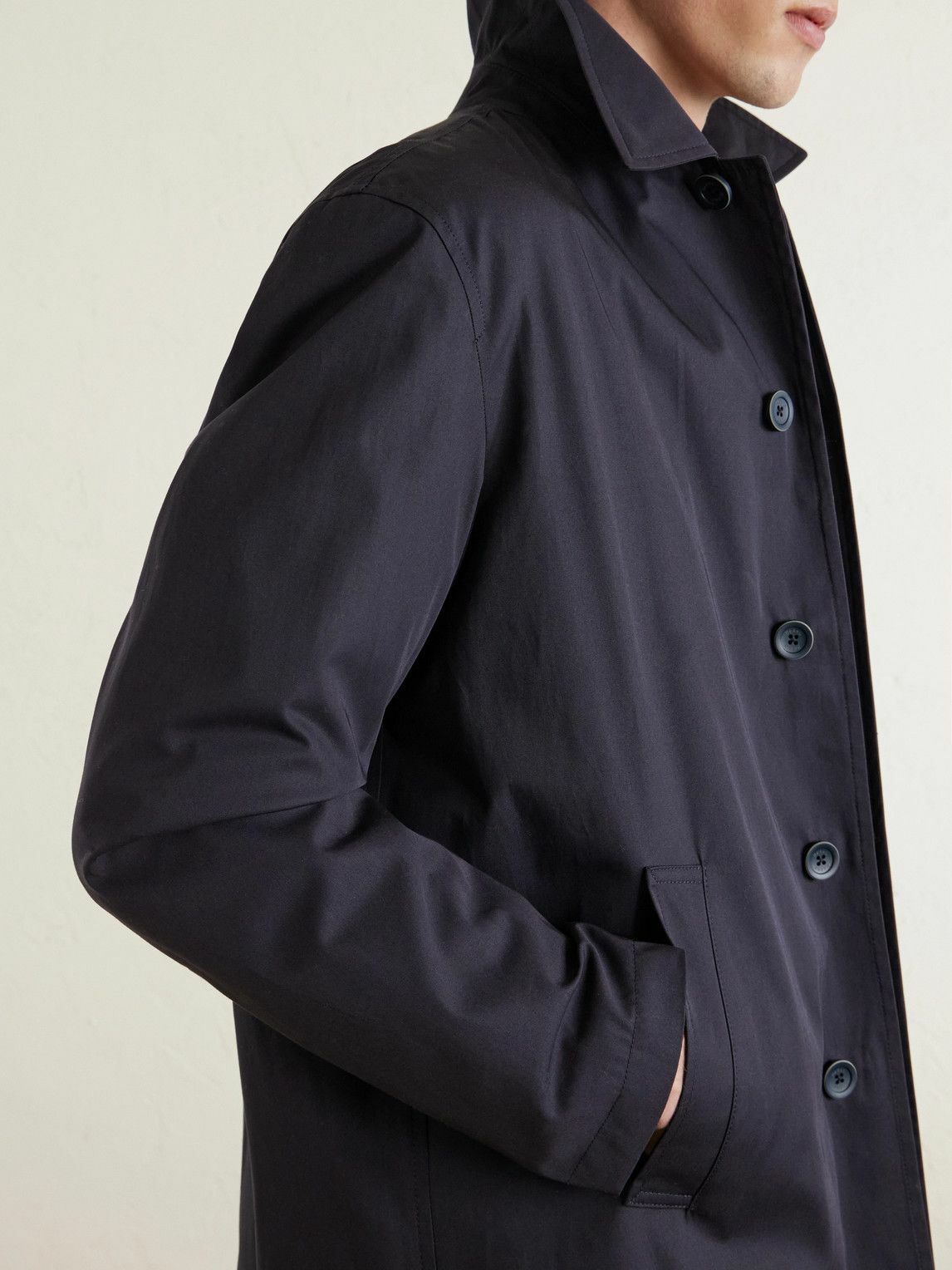 Herno - Cotton-Gabardine Car Coat - Blue