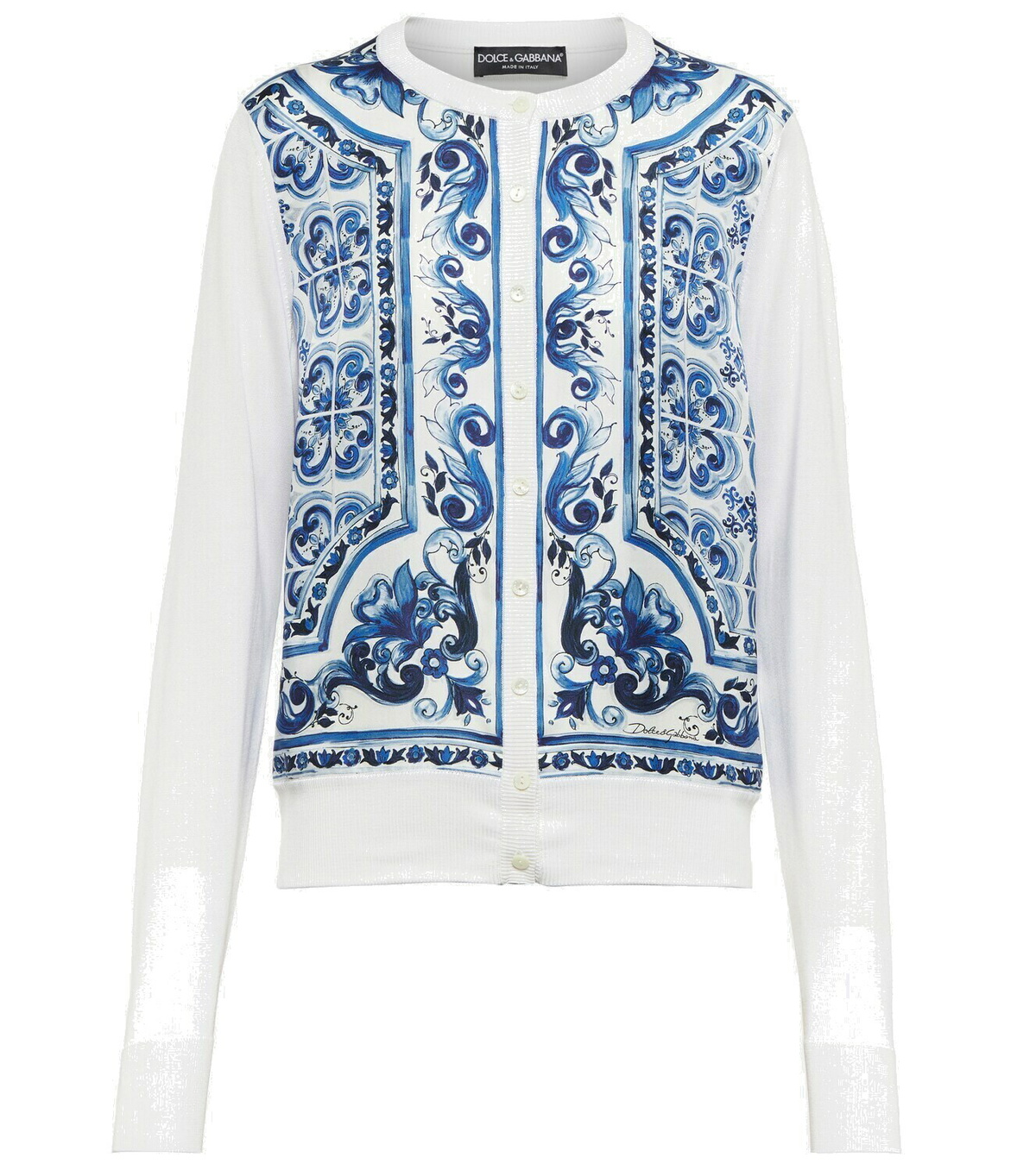 Dolce & Gabbana Women's Cashmere and Silk Cardigan White