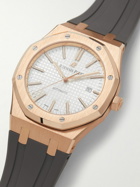 Audemars Piguet - Pre-Owned 2016 Royal Oak Automatic 41mm 18-Karat Rose Gold and Rubber Watch, Ref. No. 15400OR.OO.D088CR.01