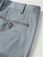 Canali - Kei Slim-Fit Cotton-Blend Suit Trousers - Blue