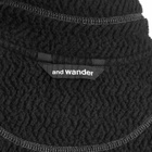 and wander Re Wool Jacquard Fleece Jacket in Black