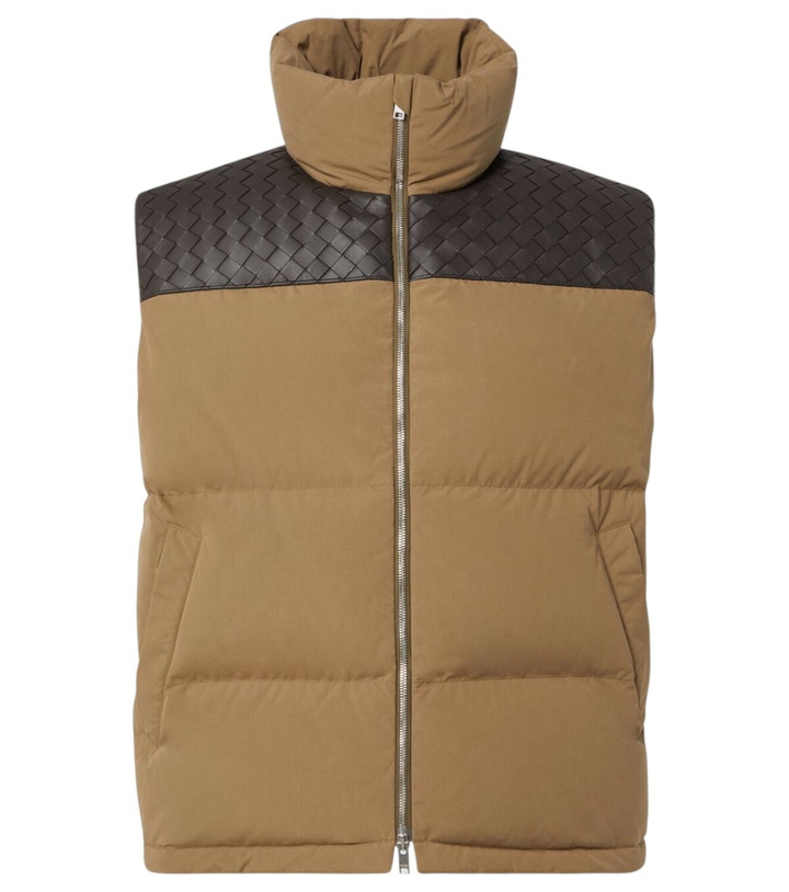 Photo: Bottega Veneta Frosted cotton poplin down vest