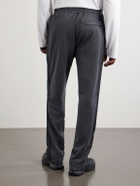 Moncler - Straight-Leg Striped Cotton Sweatpants - Gray