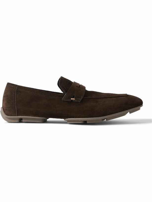 Photo: Berluti - Suede Loafers - Brown