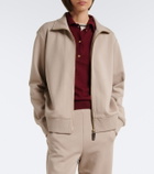 'S Max Mara Cotton-blend zip-up sweatshirt