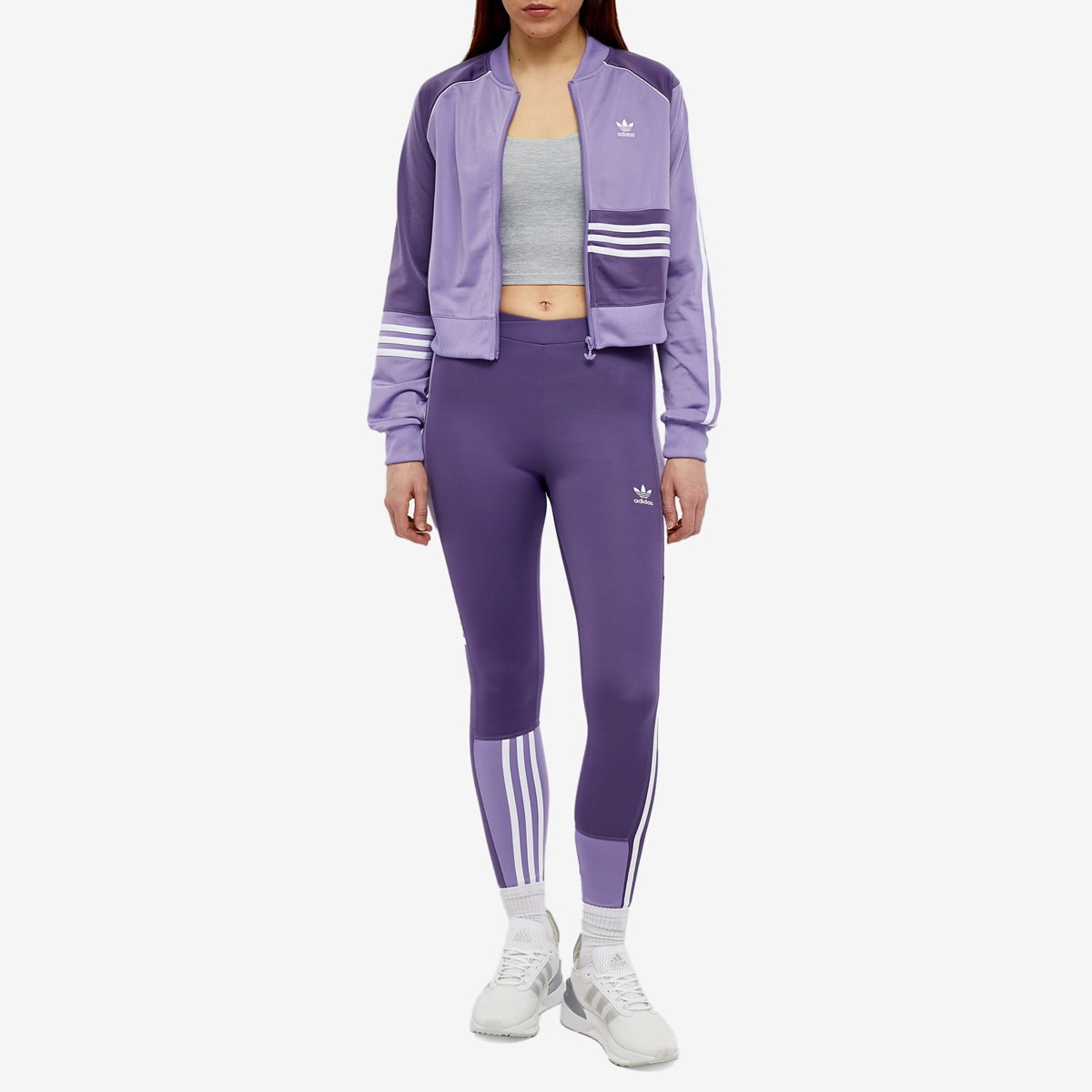 adidas Women's Pull On Tights Purple Size Large 