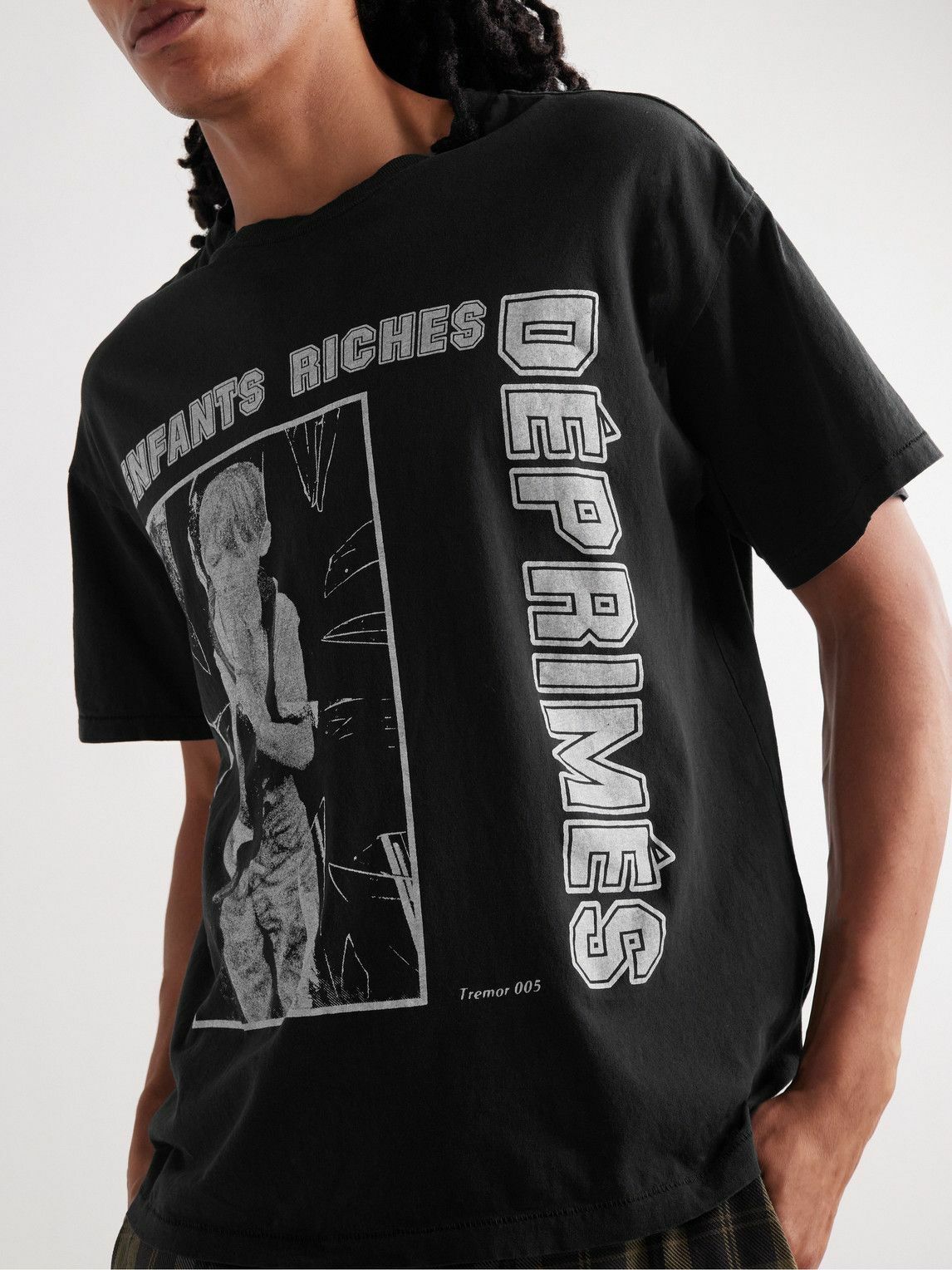 Enfants Riches Déprimés - Printed Cotton-Jersey T-Shirt - Black