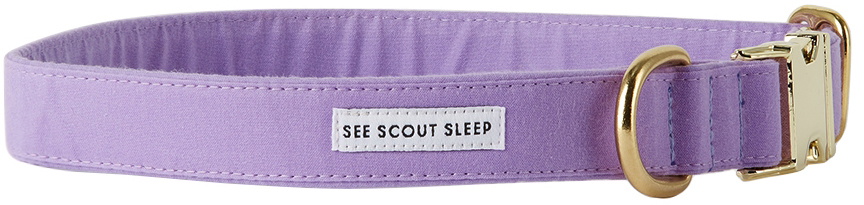 See Scout Sleep Purple Large Scot Dog Collar