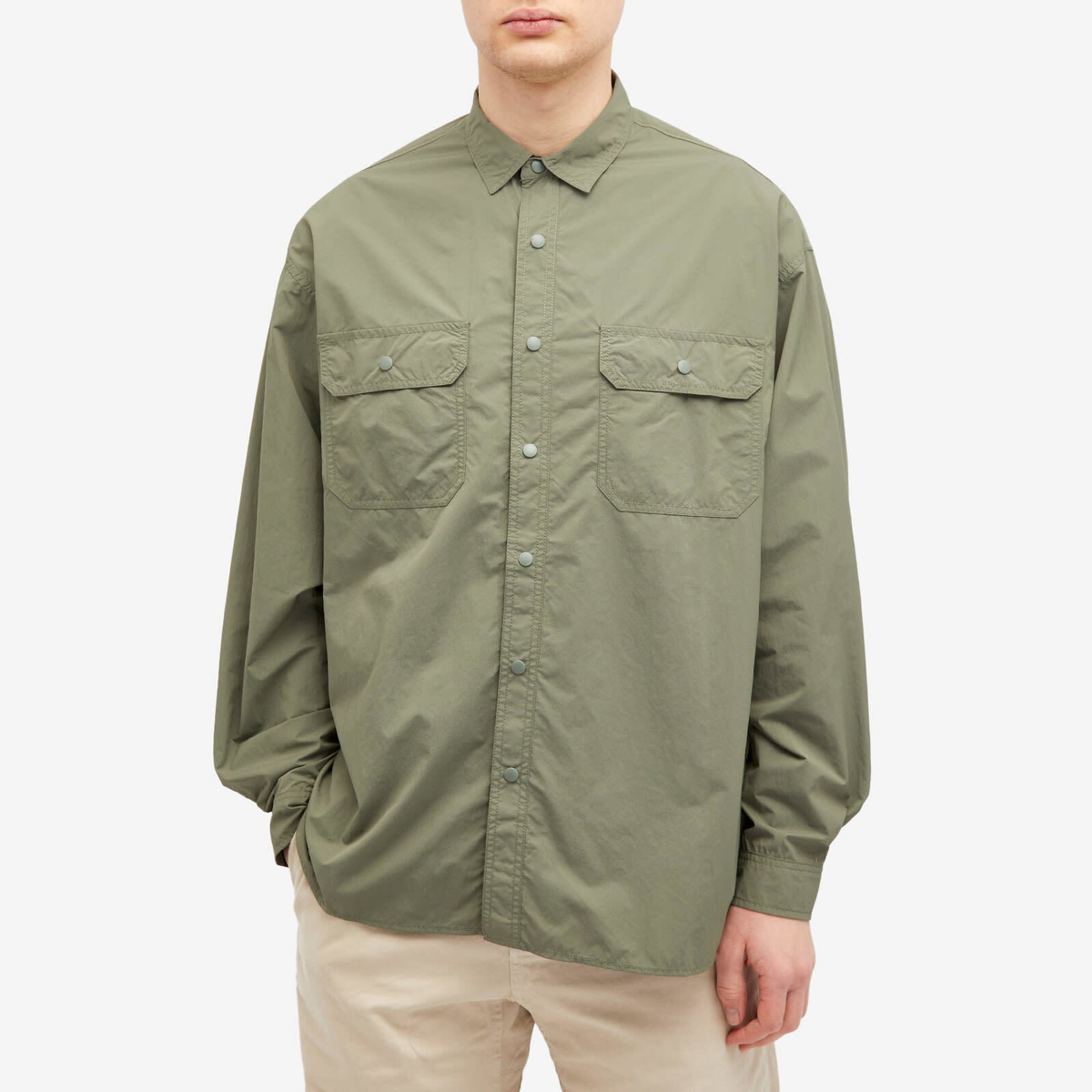 Gramicci Men's Stance Shirt in Sage Gramicci