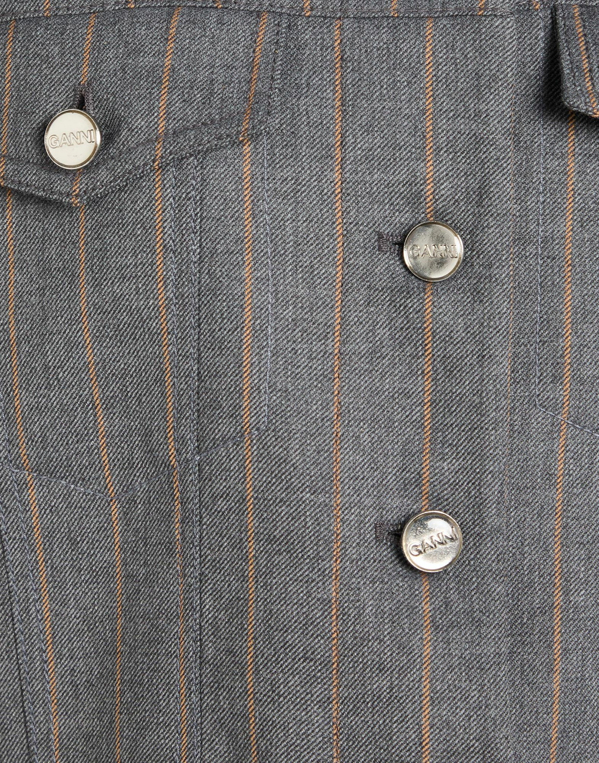 Ganni Womens Jacket in Grey