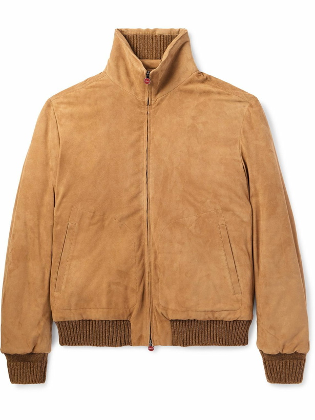 Photo: Kiton - Suede Bomber Jacket - Unknown