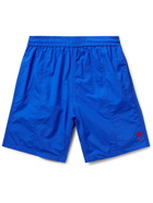 AMI PARIS - Logo-Embroidered Long-Length Swim Shorts - Blue