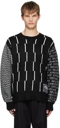 Versace Jeans Couture Black Piece Number Sweater