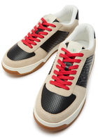 Valentino Garavani VG New Sneaker 1 Panelled Suede Sneakers Beige