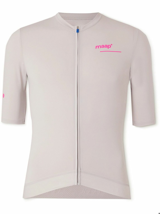 Photo: MAAP - Training Logo-Print Cycling Jersey - Gray
