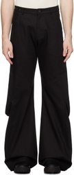 CARNET-ARCHIVE Black Lump Cargo Pants