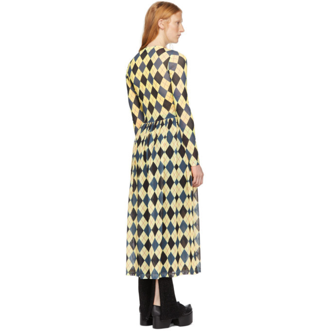 Molly Goddard Yellow and Grey Alberta Dress Molly Goddard Molly Goddard Yellow and Grey Alberta Dress Molly Goddard