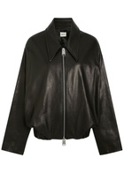 Khaite Odin Leather Jacket Black