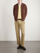 Polo Ralph Lauren - Logo-Embroidered Suede Bomber Jacket - Brown