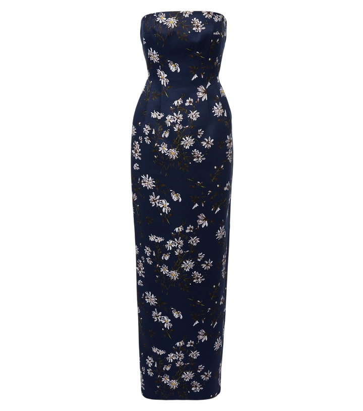 Photo: Emilia Wickstead Laelia floral bustier gown