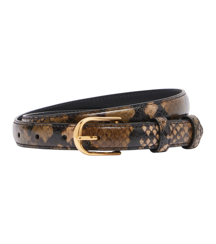 Photo: Nili Lotan Jane snake-effect leather belt