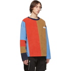 Kenzo Multicolor Corduory Patch Crewneck Sweater