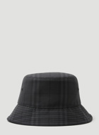 Check Bucket Hat in Black