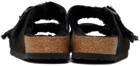 Birkenstock Black Regular Arizona Shearling Sandals