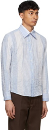 Second/Layer Blue & White Multi-Stripe Ancho Shirt