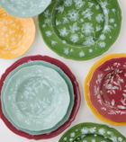 Cabana x Ginori 1735 floral porcelain soup plate
