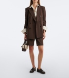 Ralph Lauren Collection Pinstripe double-breasted wool blazer