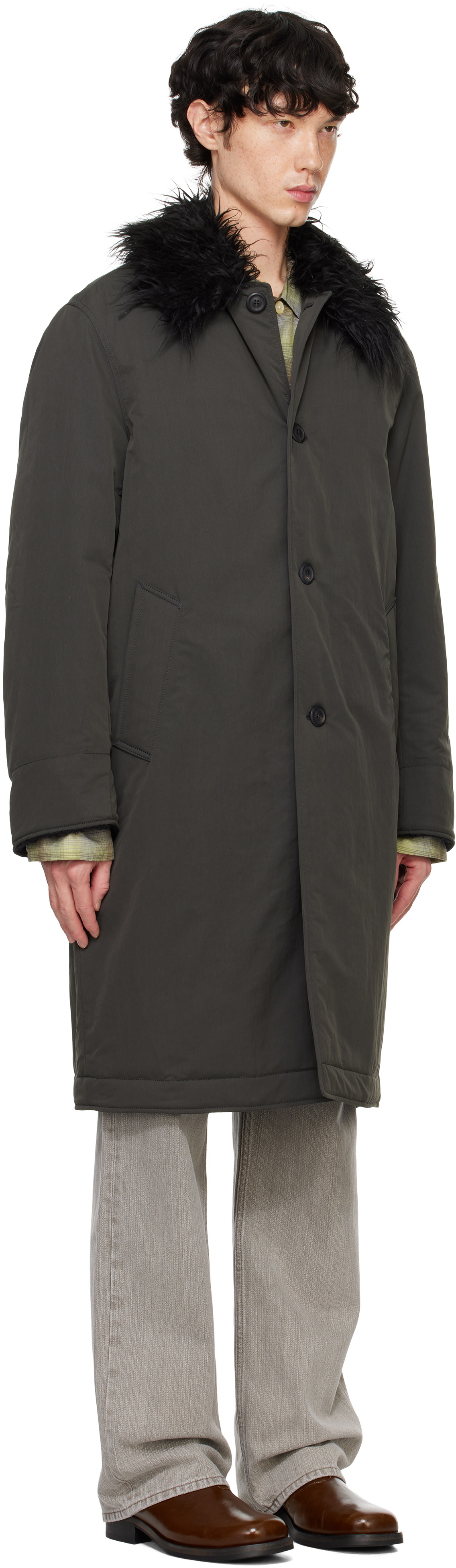 OUR LEGACY Khaki Polar Coat Our Legacy