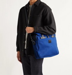 Filson - Original Leather-Trimmed Cotton-Twill Briefcase - Blue