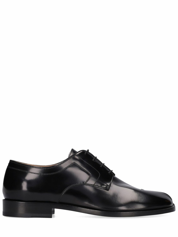 Photo: MAISON MARGIELA Tabi Brushed Leather Derby Shoes