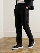 Mr P. - Philip Straight-Leg Linen-Twill Suit Trousers - Black