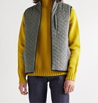 Faherty - Atmosphere Slim-Fit Reversible Quilted Padded Shell and Mélange Jersey Gilet - Gray