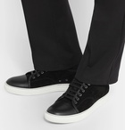 Lanvin - Cap-Toe Suede and Leather Sneakers - Men - Black