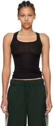 Fax Copy Express Black 'The High Halter' Tank Top