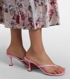 Amina Muaddi Juliette leather thong sandals