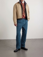 Versace - Straight-Leg Cotton-Canvas Trousers - Blue