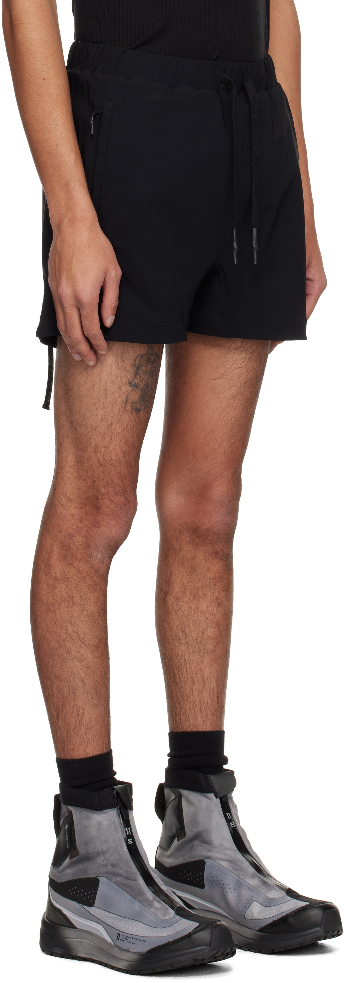 11 by Boris Bidjan Saberi Black SW1 Swim Shorts