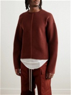 Rick Owens - Ribbed Organic Cotton Sweater - Red