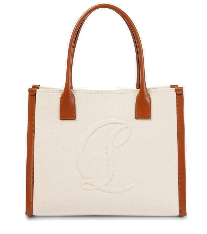 Photo: Christian Louboutin By My Side E/W Large canvas tote bag