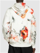 ALEXANDER MCQUEEN - Floral All Over Print Cotton Hoodie