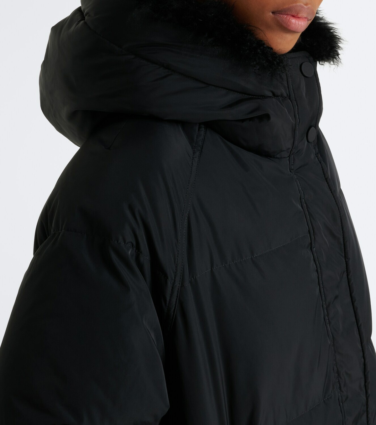 Yves Salomon Hooded down coat