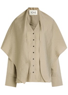 Tove Kiki Pinstriped Woven Shirt Natural