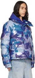 Members of the Rage Blue Camo Puffer Jacket